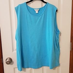 CJ Banks Blue Tank Top 3X